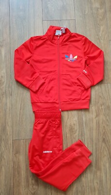 Adidas Kleinkind Jungen Mädchen Adicolor Trainingsanzug Kapuzenpullover £UVP £45