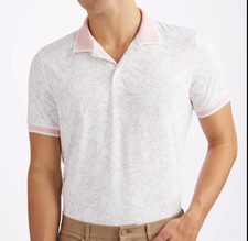 G/Fore Men's Small Star Dust Banded Sleeve Tech Jersey Golf Polo MSRP 120