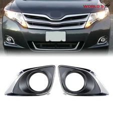 For Toyota Venza 2013-2016 Front Bumper Fog Light Lamp Cover Right&Left Side