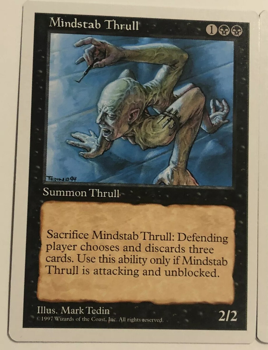 mtg　連続カットエラー　エラーカード　Mindstab Thrull 2x Mindstab Thrull MTG Fifth Edition Magic the Gathering | eBay