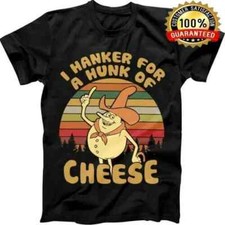 I Hanker for A Hunk of Cheese T-Shirt Time for Timer Vintage Men T-Shirt S-4Xl