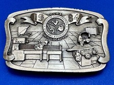 HWCA Hesston Corp Workers Assn Local 228 Vintage 1984 Belt Buckle