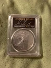 PCGS Legends Of Life Greg Maddux 2022 Silver Eagle MS70  First Strike Signed !!!