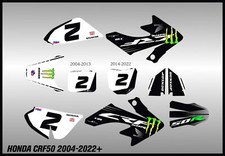 HONDA CRF50 GRAPHICS KIT DECALS THICK AND HIGH GLOSS