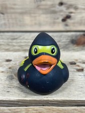 Rubber Ducky Black Ninja Scuba Suit Bath Tub Squirter Animal Pool Duck Figure