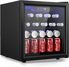 Beverage Cooler Mini Fridge  for Drinks Beer Wine Home Bar