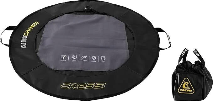 CRESSI Quickchanging Mat Black/Yellow | Hygienic Swim Wetsuit Change Mat 70cm
Opens in a new window 