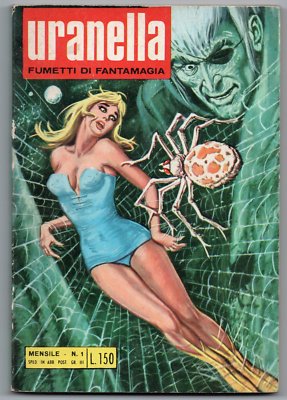 URANELLA N.1 THE PLANET OF SPECTRES 1966 white editions floriano drafts