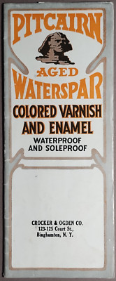 1930 PPG Pitcairn Waterspar Varnish Enamel Paint Chip Sample Brochure B5-40