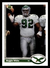 Reggie White 1991 Upper Deck #148 Philadelphia Eagles FOOTBALL *081