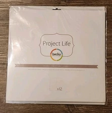 Project Life 12"x12" Photo Sleeves with 6 Vertical 4"x6" Pockets 12 Count