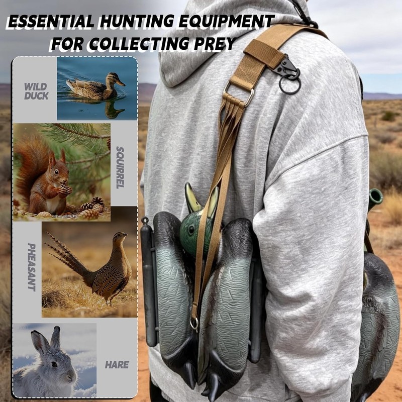 NEW Duck/Dove & Small Game Carrier-20 Slip Rings Nylon Duck Strap Heavy-Duty