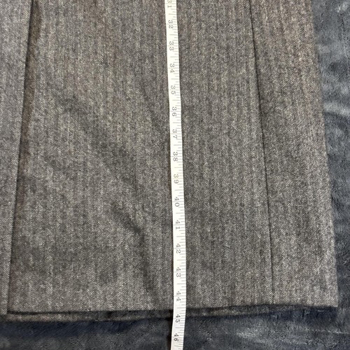Vintage Hart Schaffner & Marx Men’s Overcoat Size 42 Gray Herringbone Pure Wool - Picture 19 of 23