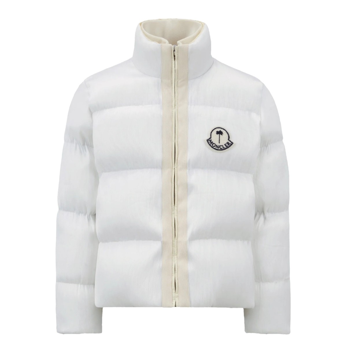 MONCLER、Palm Angels ホワイト ダウンジャケット TG 0 MONCLER Palm Angels MAYA 70 Down Jacket Puffer LED Light