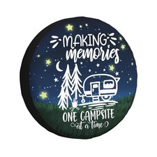 Spare Tire Cover for RV Camper Trailer Making Memories 15 inch Memories starry