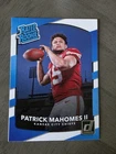 2017 Panini Donruss - Rated Rookie Patrick Mahomes II #327 (RC)