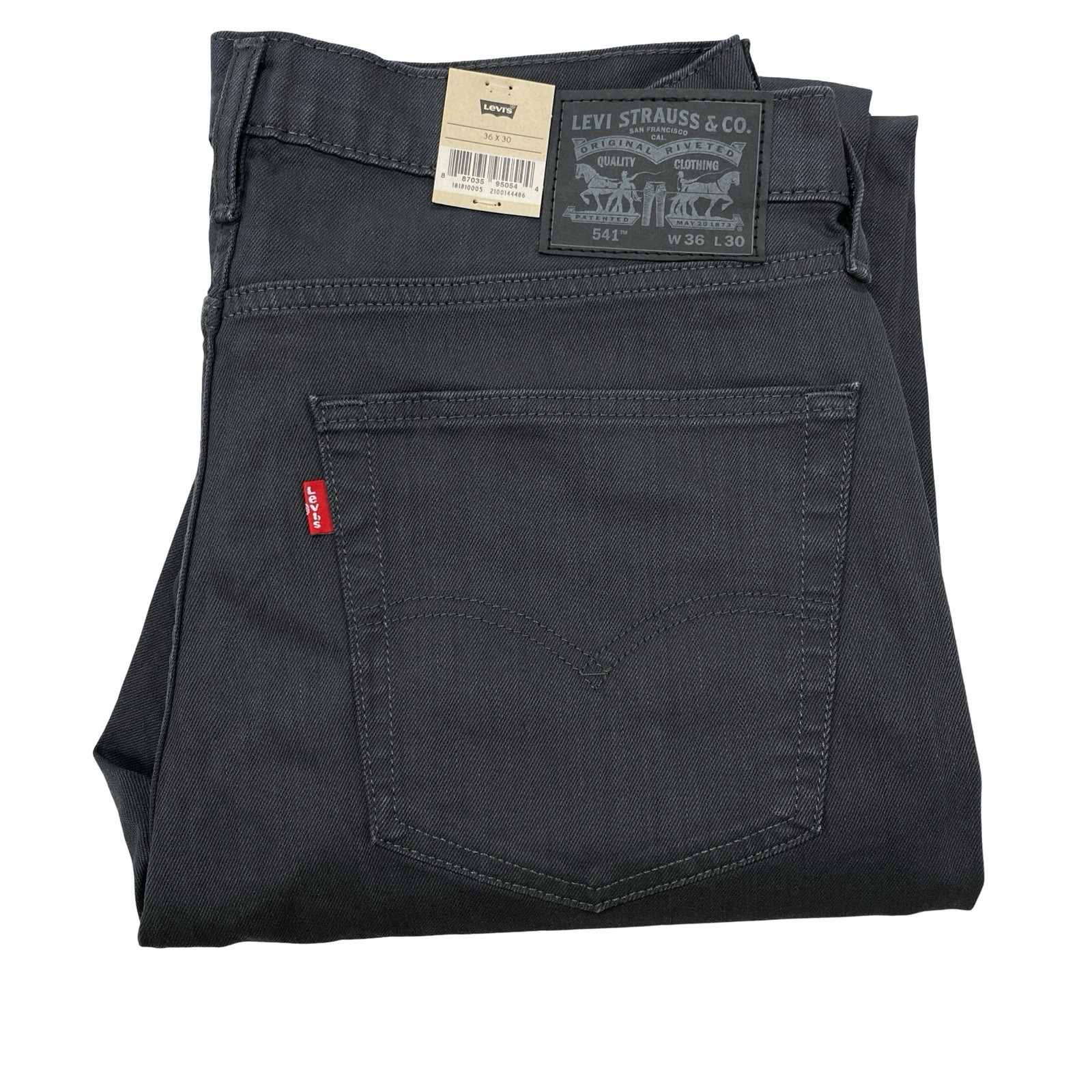 Levi's 541 Athletic Taper Men's Jeans Size 36 x 30 Stretch Fit Grey Black