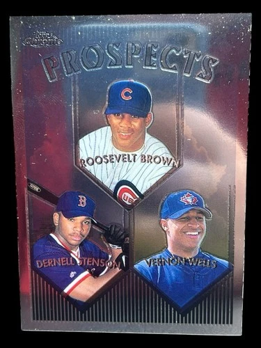 1999 Topps Chrome #436 Vernon Wells Blue Jays Cubs  Prospects RC