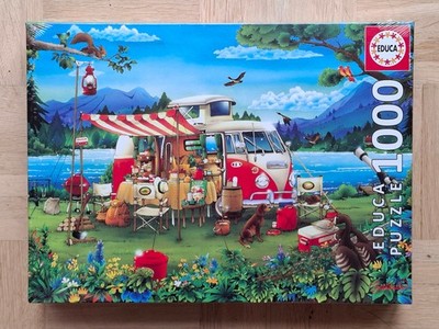 Educa Puzzle - Ferien an Land, Camping, 1000 Teile, NEU & OVP