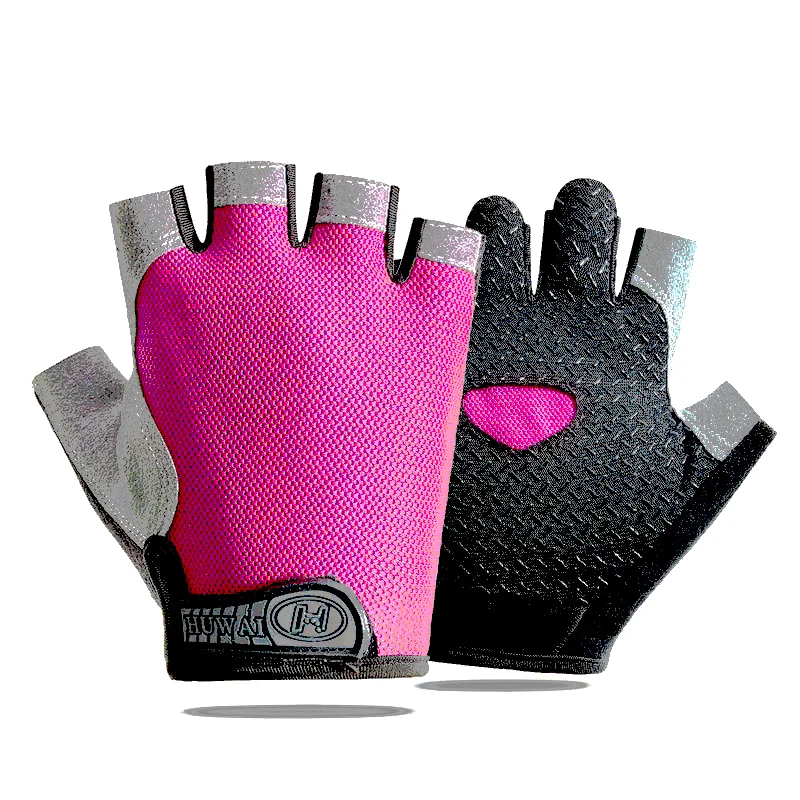 Weightlifting Gym Gloves Fingerless Fitness Training Anti Slip Breathable Men Wo