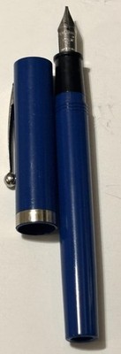 Sheaffer NO NONSENSE Fountain Pen FINE Nib Blue Vintage