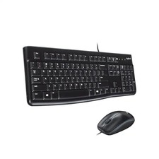 Logitech - MK120 Full-size Wired Membrane Keyboard and Mouse Bundle 920-002565 