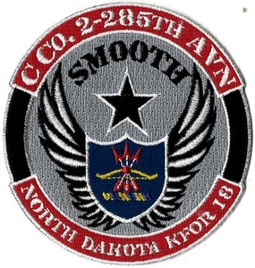 US ARMY C COMPANY 2nd BATTALION 285th AVIATION REGIMENT SMOOTH NO MILITARY PATCH
