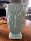 Vintage McCoy Pottery Art Deco Fleur-de-Lis vase 9"