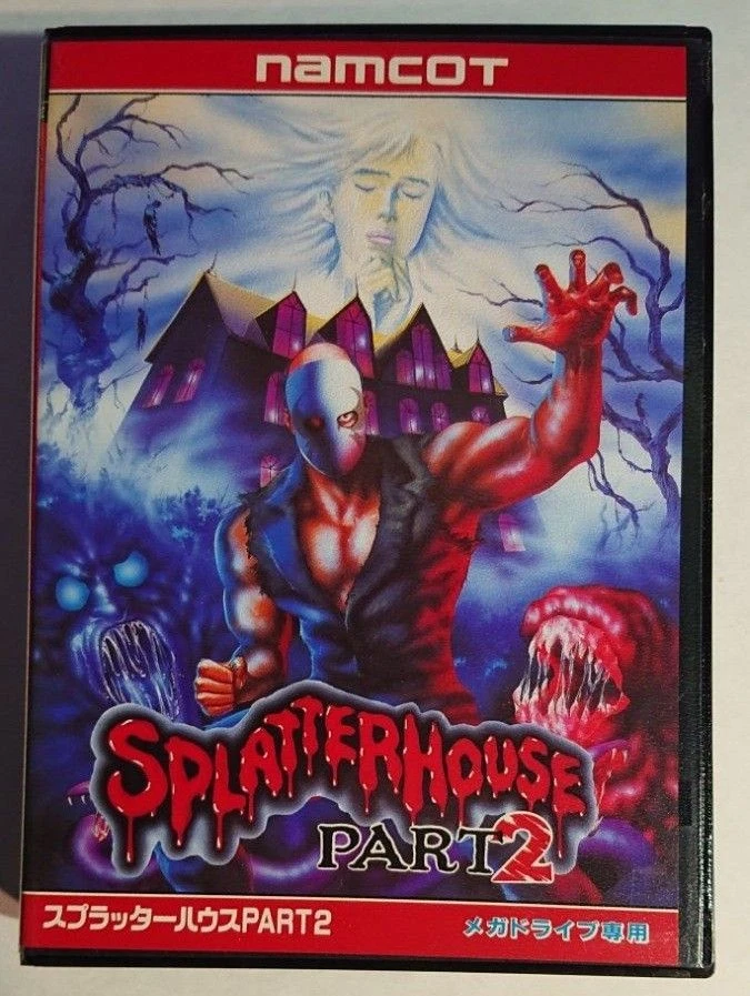 SPLATTER HOUSE Part 2 Mega Drive Sega Japan Import Free shipping FedEx DHL - Image 3 of 4