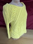 Polo Ralph Lauren Yellow  Cable Knit Cotton Jumper in Size L