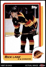 1986 Topps #179 Rick Lanz Canucks 8 - NM/MT