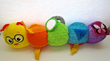 Baby Einstein 22  Long Sensory Activity Stuffed Caterpillar Attachable Tabs