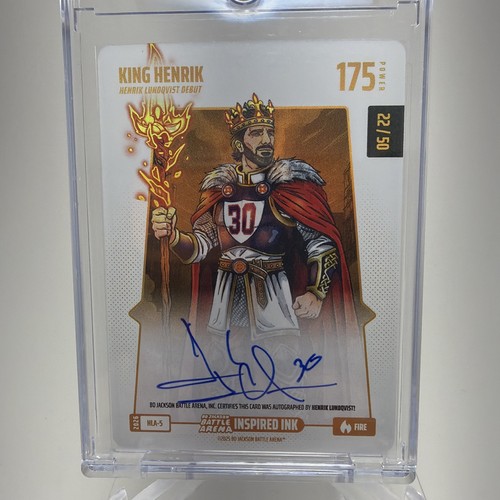 Bo Jackson Battle Arena King Henrik Inspired Ink HLA-5 2025 Auto 22/50 Fire