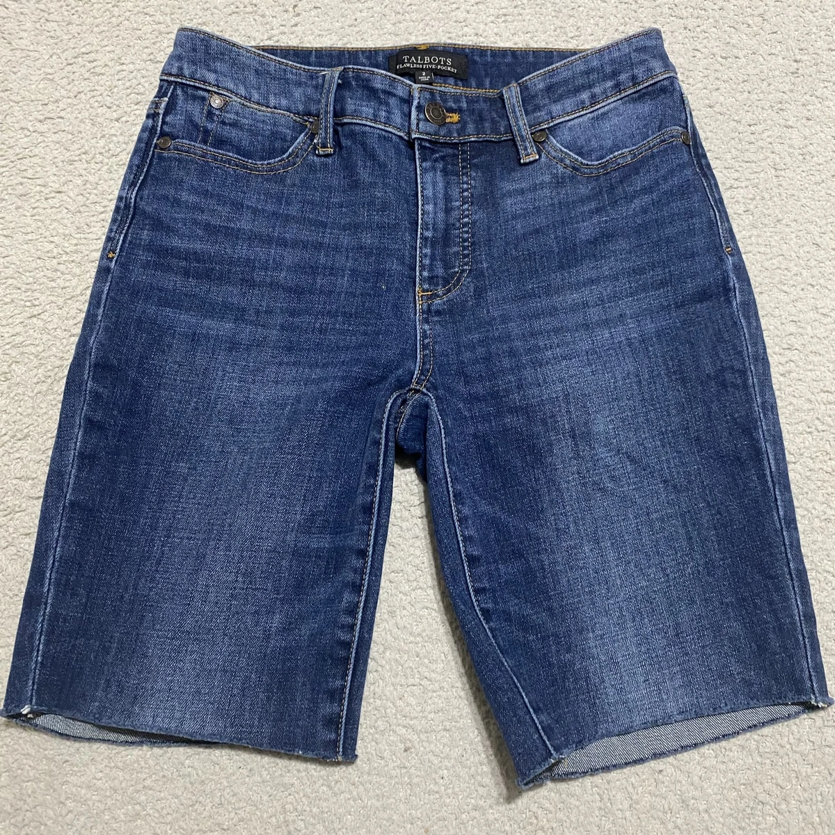 Short Bermuda Femme Talbots Couleur Bleu Clair - Taille 16 (état Parfait)