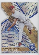 2019 Panini Elite Extra Edition Status Blue Die-Cut 51/75 Erik Miller #86 s3g