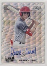 2021 Leaf Metal Draft 1990 Leaf Auto Silver Wave Derek Curiel #LA-DC1 Auto 1b8
