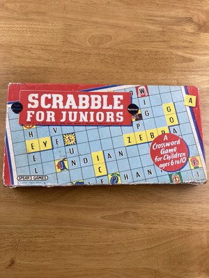 Vintage klassisches nostalgisches 50er Jahre Scrabble für Jugendliche Kinder Wort Brettspiel