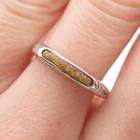 Carolyn Pollack Sterling Silver Vintage Real Jasper Inlay Stackable Ring Size 7