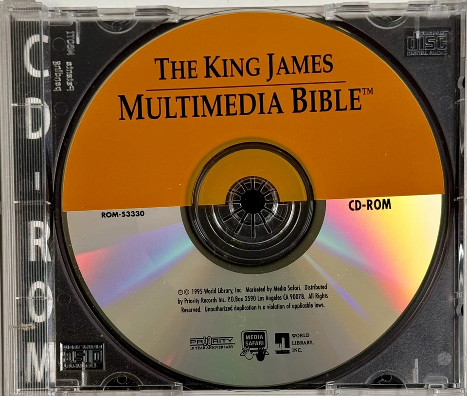 Biblia multimedia The King James CD ROM Windows Toda la Biblia en este disco años 90 Foto 4 de 4