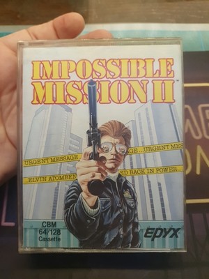 IMPOSSIBLE MISSION 2 X COMMODORE 64 ORIGINAL GAME CASSETTE COLLECTION C64 EPYX