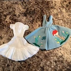 Barbie Friday Night Date #957 White Petticoat Dress Corduroy Jumper 1962