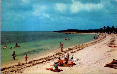 #ad Beach At Bahia Honda On The Overseas Highway Florida FL Unposted Postcard $4.95