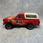 Vintage Hot Wheels 1:64 Ford Bronco Goodyear Diecast Truck Red/White  1982