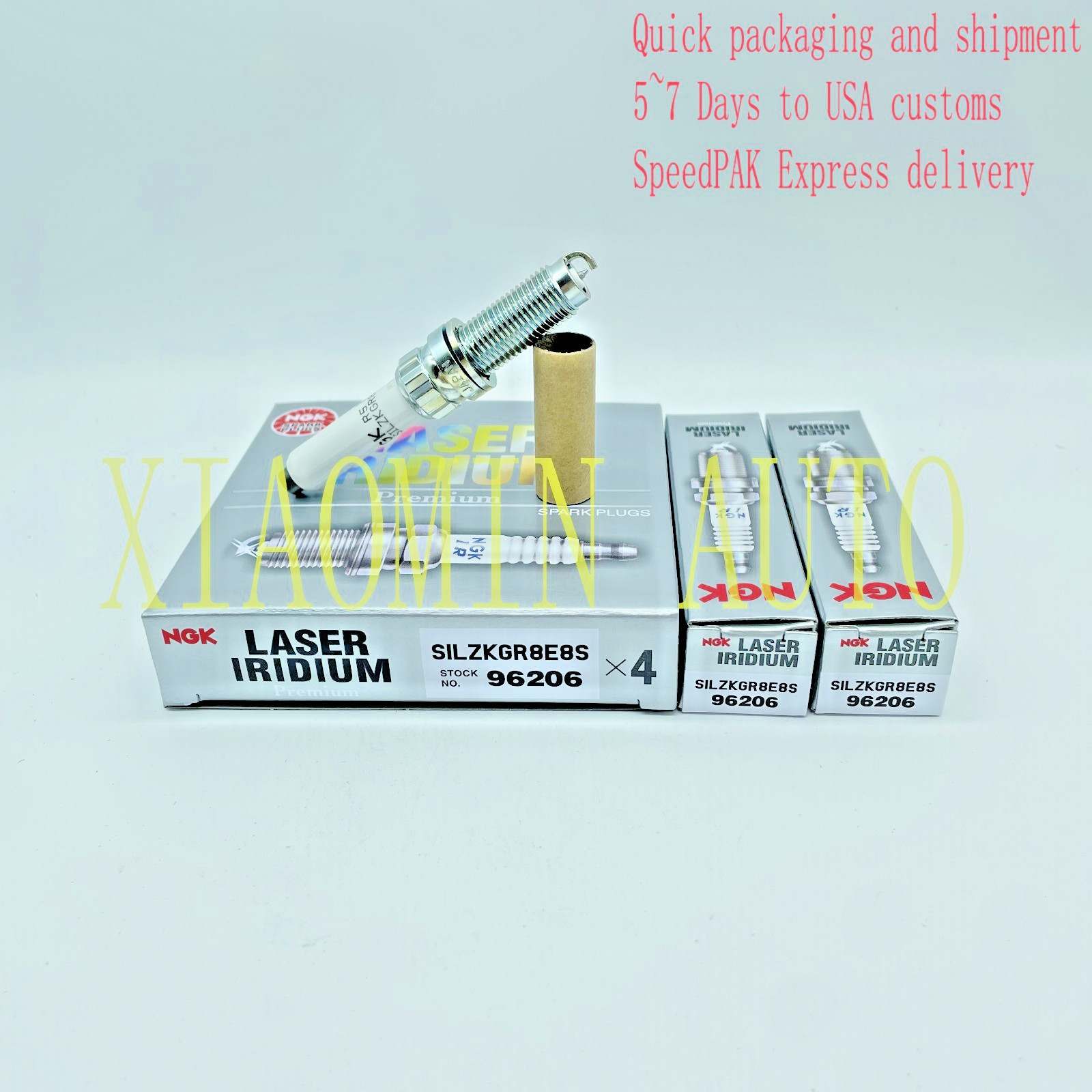 Spark Plug-Laser Iridium High Ignitability NGK 96206 SILZKGR8E8S Set of 6 Pcs