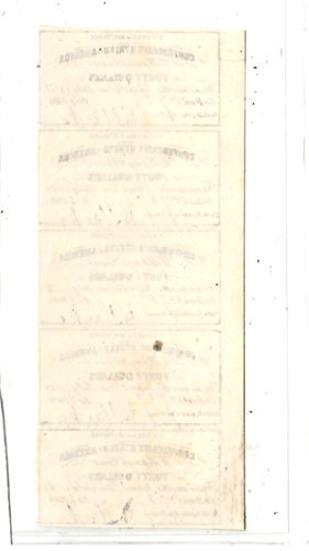 5 X $40 (CONFEDERATE  BONDS)1800'S 5 X $40 (CONFEDERATE) RARE  5 X $40 NICE  !!! - Picture 2 of 2