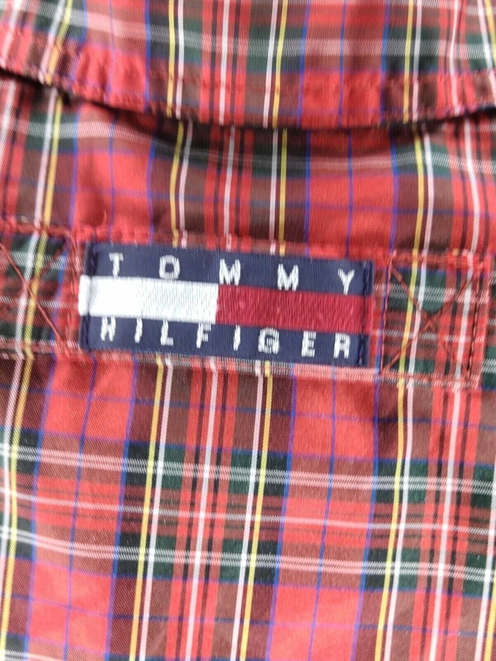Jaqueta xadrez Tommy Hilfiger feminina tamanho 6 multicolorida com zíper completo - Imagem 3 de 4