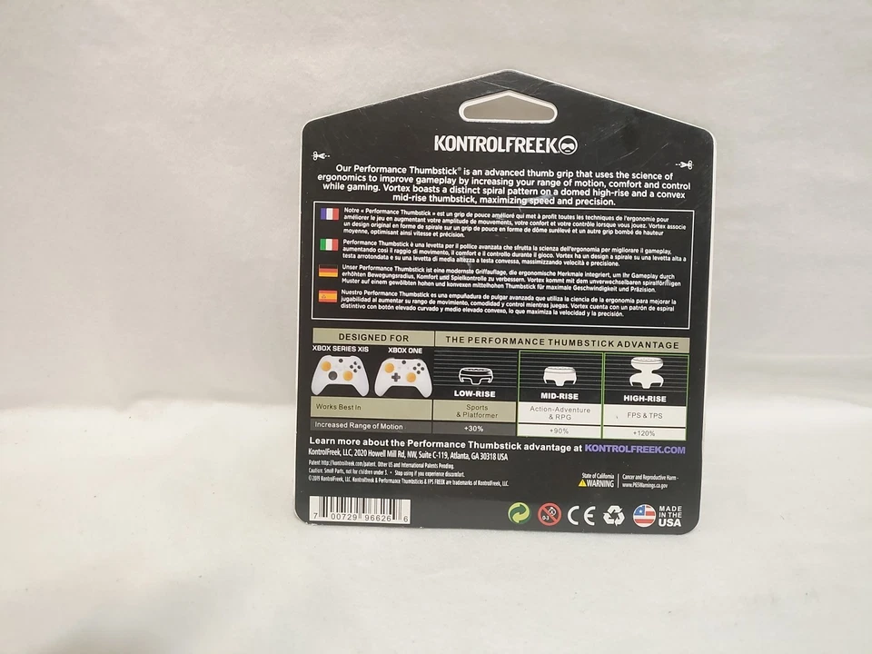 Kontrol Freek Xbox One S X Controller Performance Grip Vortex Orange  NEW Sealed - Image 3 of 4