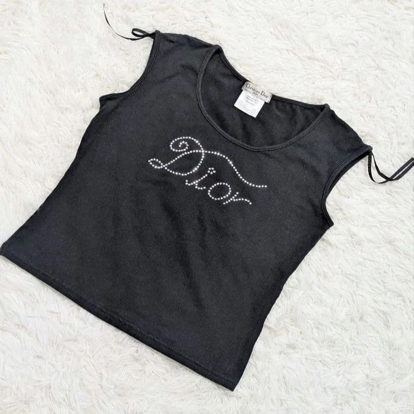 最終セール　美品　ヴィンテージ　ディオール　タンクトップ　ブラック Dior Cotton Tank Tops for Women for sale | eBay