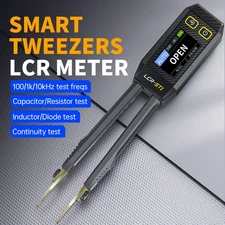 FNIRSI LCR-ST1 Smart Tweezer LCR SMD ESR Mini Tester Ohm Cap Inductance Diode