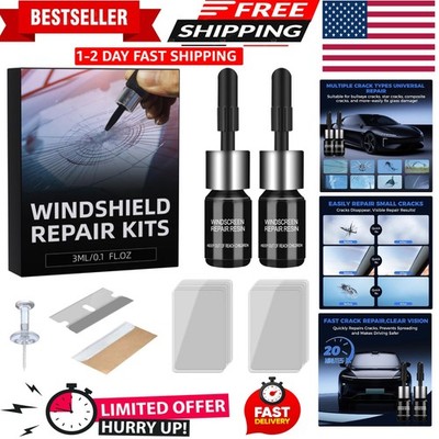 Windshield Crack Repair Kit Windshield Repair Kit for Chips and Cracks Glass ...